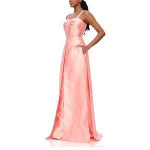 NWT Andrea Iyamah‎ Vasi Peach 2-Piece Pants Top Set Formal Evening Party S/M